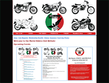 Tablet Screenshot of morini-riders-club.com